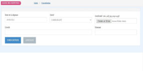 Enregistrement des dépenses